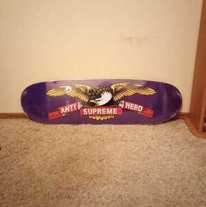 Supreme x Antihero Curbs Eagle Skateboard Deck Size 9.125" x 32" SS22 - Purple